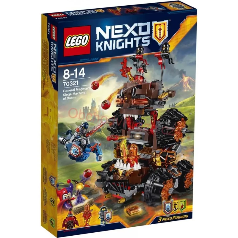 Lego Nexo Knights 70321 Obléhací stroj zkázy generála Magmara!