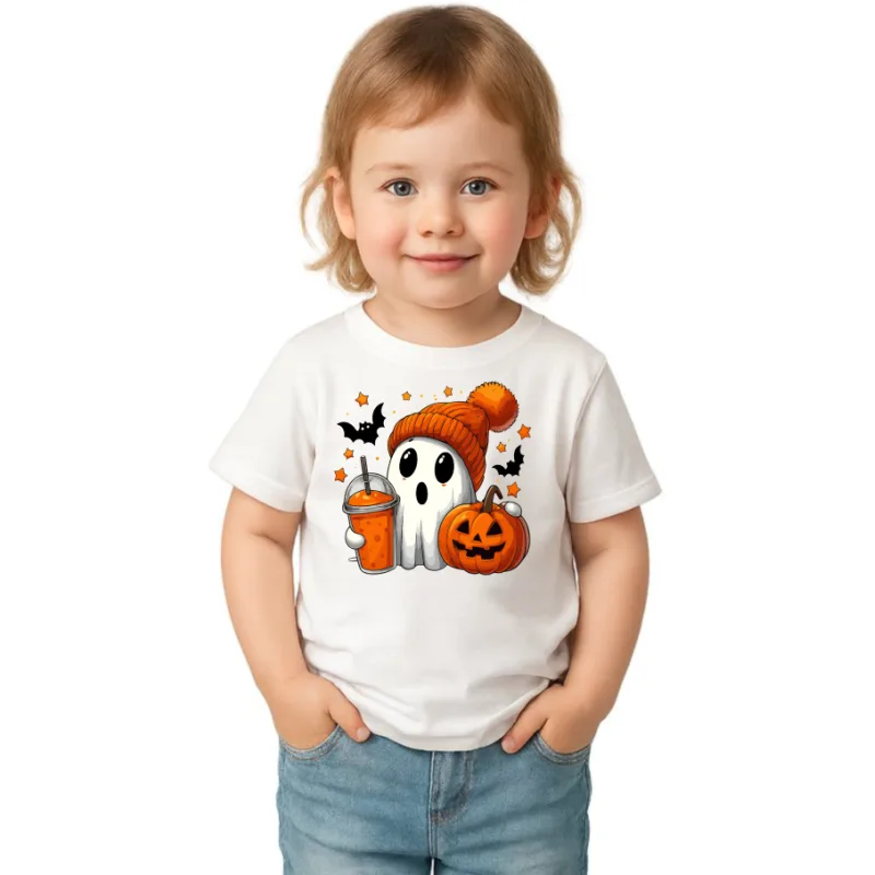 Dětské tričko Hallowen duch s čepicí