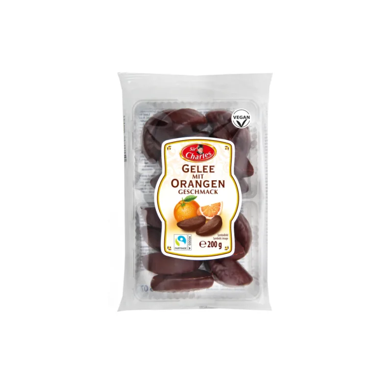 Sir Charles želé v čokoládě a pomerančovou příchutí 200 g  - originál z Německa