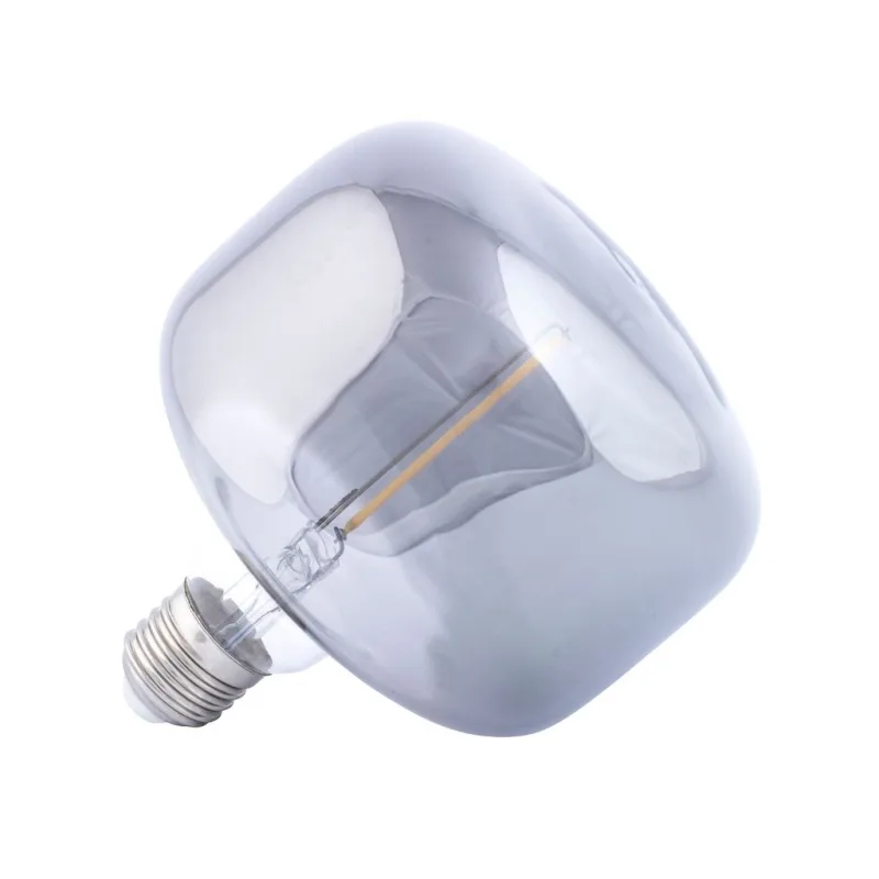 Kouřově šedá dekorativní LED žárovka ZUIVER HAZY E27 14 cm