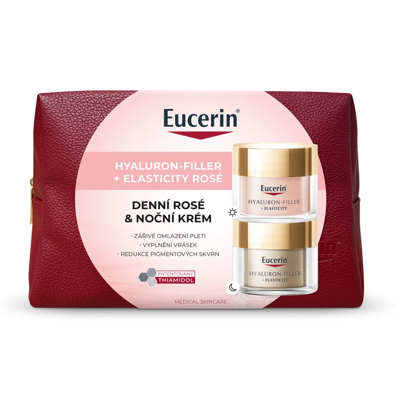 Eucerin Hyaluron-Filler + Elasticity Rose Vánoční balení