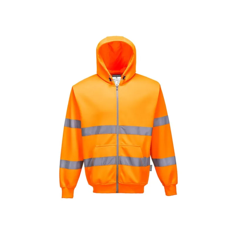 Hi-Vis mikina na zip