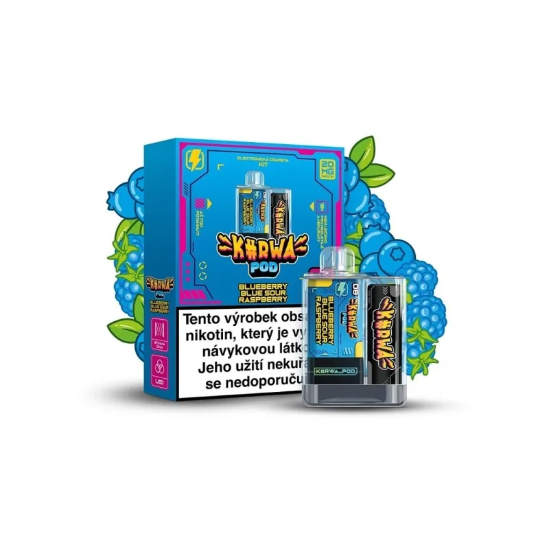 Kurwa Pod - Starter Kit - Blueberry Blue Sour Raspberry  Hybridní elektronická cigareta