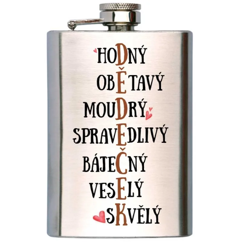Placatka na alkohol 200 ml pro dědečka