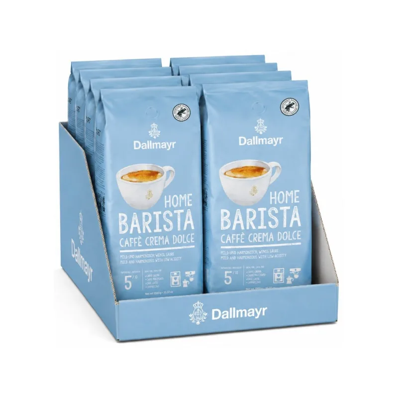Dallmayr Home Barista Caffè Crema Dolce 8x1 kg-VÝHODNÉ BALENÍ