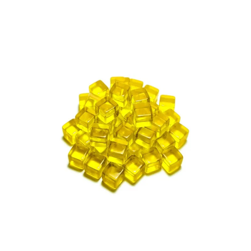 Green Stuff World Gaming Tokens - Yellow Cubes 8 mm (Pack 50 pcs)