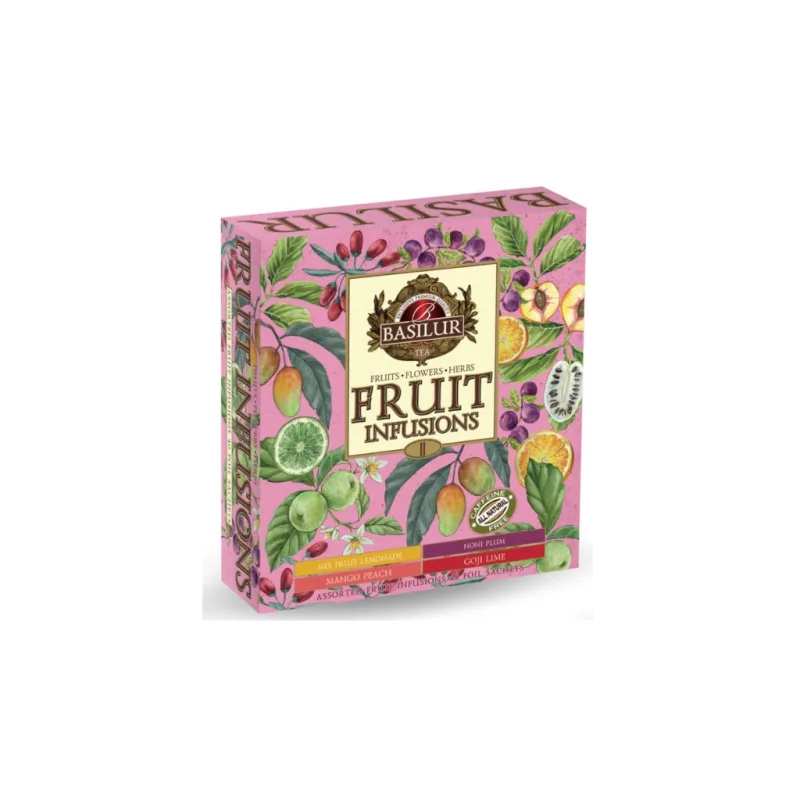 FRUIT INFUSIONS ASSORTED VOL. 2 - směs ovocných porcovaných čajů 40 x 2 g BASILUR