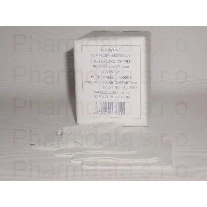 Kompres net.text.nesteril.7.5x7.5/100ks 4 vrstvy