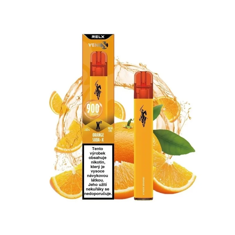 Venix X2 - Orange Soda-X - 16mg  Orange Soda (Pomeranč, Limonáda)