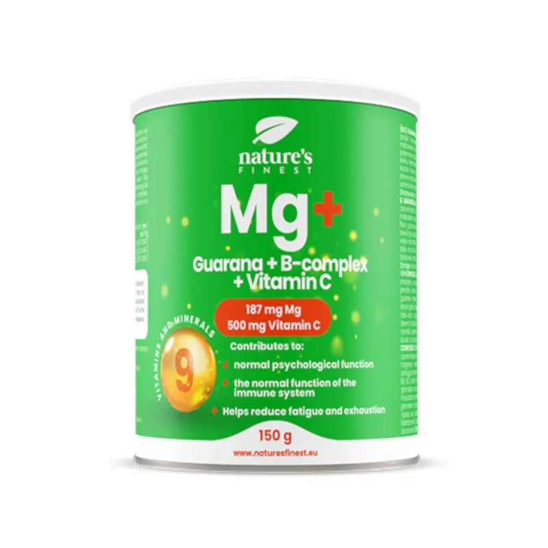 Magnesium + Guarana + B-Complex + Vitamin C 150g (Hořčík+Guarana+B-komplex+Vitamín C)