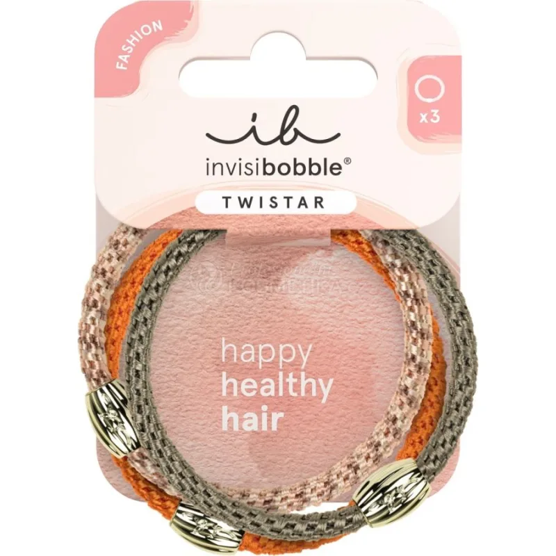 Invisibobble TWISTAR Orange Affaire - Gumička do vlasů 3 ks