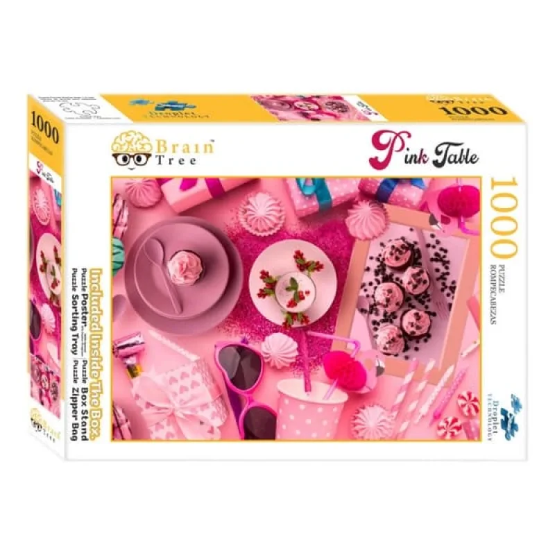 Brain Tree Puzzle Ružová sada 1000 dielikov
