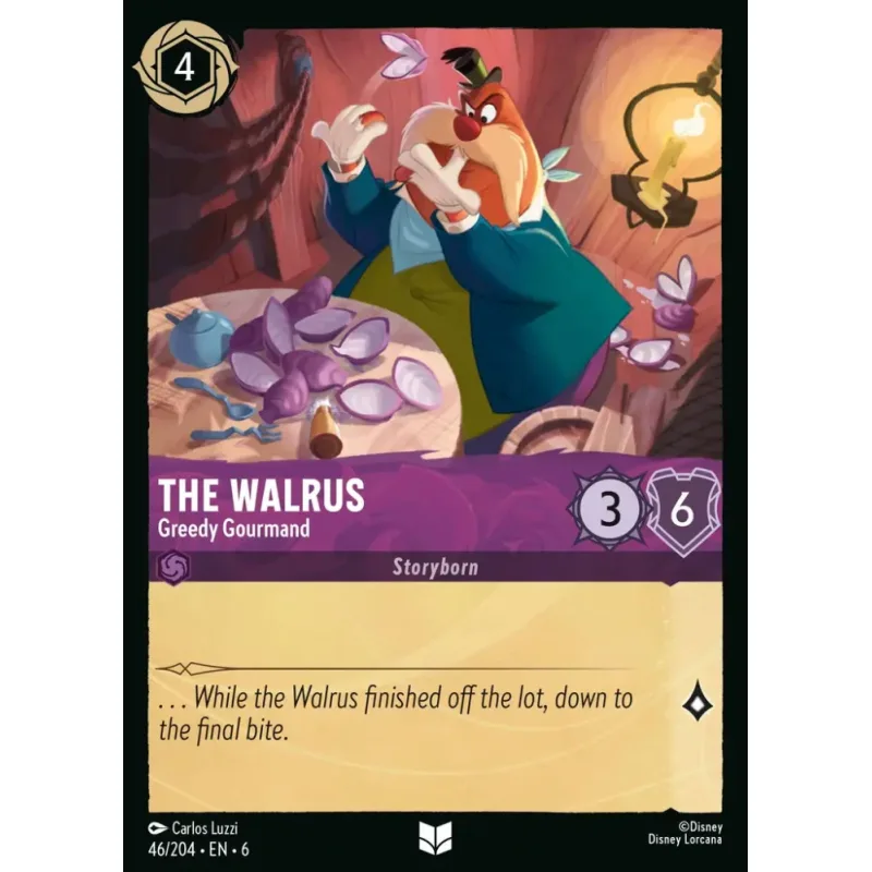 The Walrus - Greedy Gourmand - foil