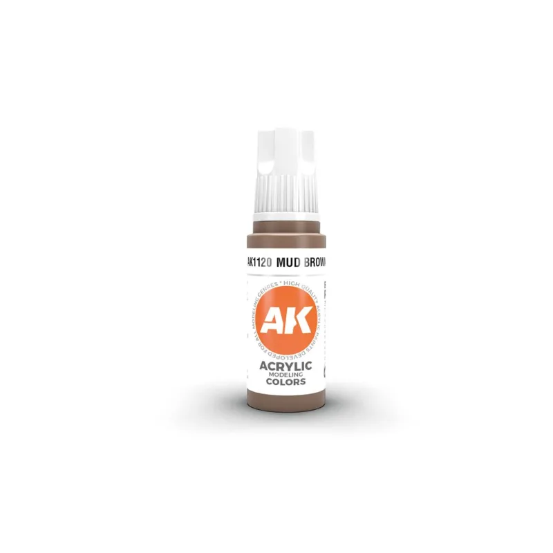 AK Interactive: 3GEN Acrylics - Mud Brown (Standard)