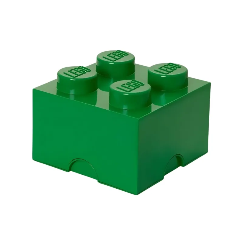 Tmavě zelený úložný box LEGO® Smart 25 x 25 cm