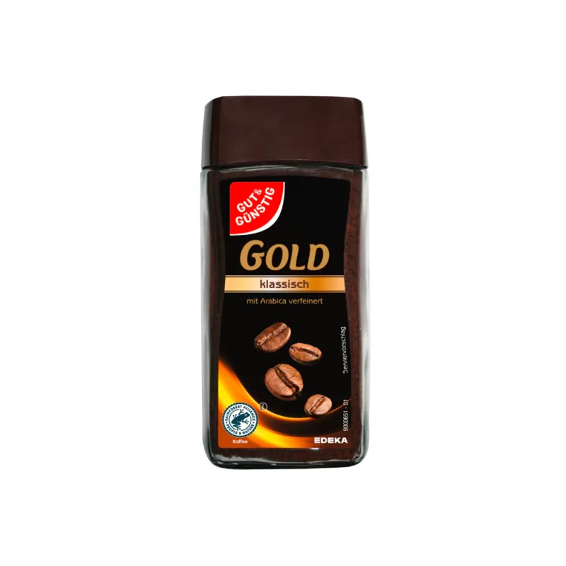 G&G Gold rozpustná káva 100% arabica 100 g  - originál z Německa
