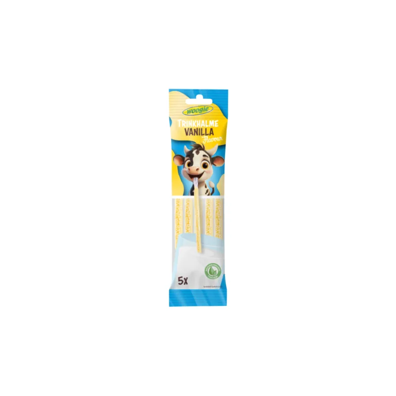 Woogie Straw Vanilková brčka 5x6g 30 g