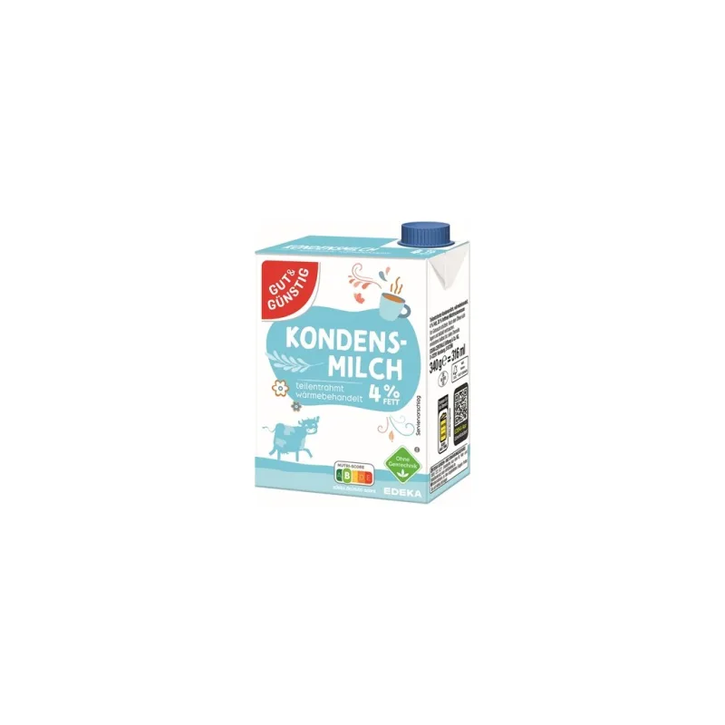 G&G Kondenzované mléko 4% 340 g
