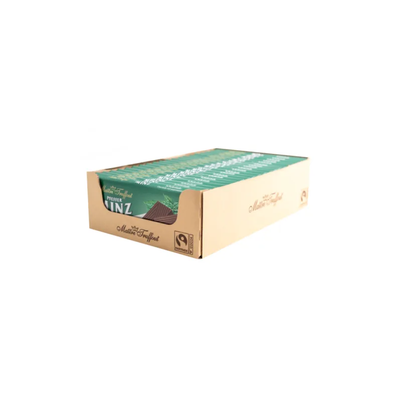 Maitre Truffout hořká čokoláda s mátovou náplní 20x100g - VÝHODNÉ BALENÍ