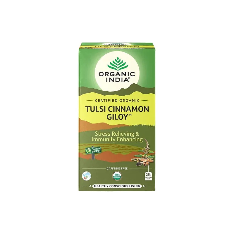 Tulsi Cinnamon Giloy, porciovaný čaj, 25 vreciek