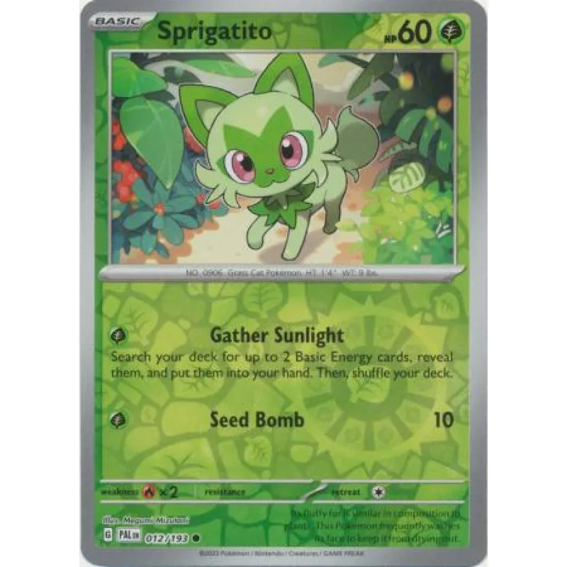 Sprigatito (PAL 012) - REVERSE HOLO