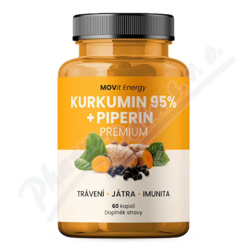MOVit Kurkumin 95% + Piperin PREMIUM cps.60