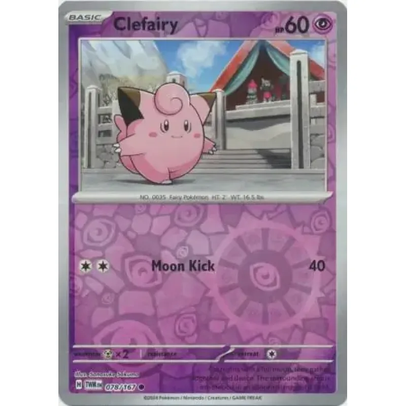 Clefairy (TWM 078) - REVERSE HOLO