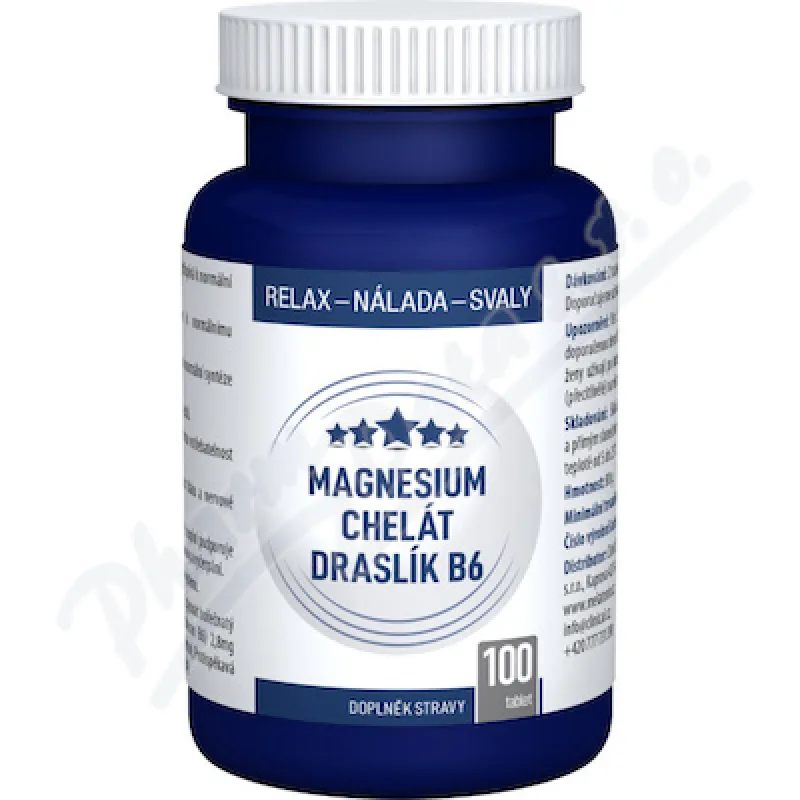 Magnesium chelát + Draslík B6 tbl.100