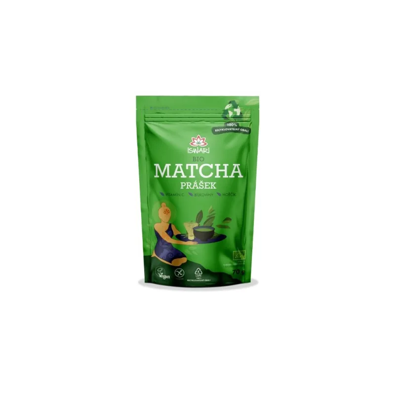 BIO MATCHA prášek 70 g ISWARI