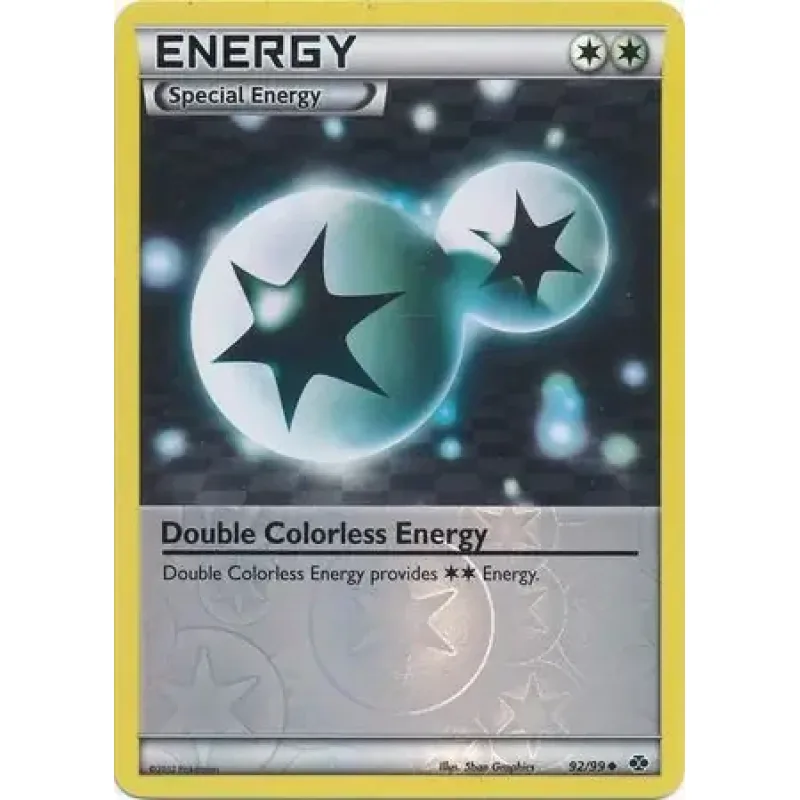 Double Colorless Energy (NXD 92) - REVERSE HOLO - EXCELLENT