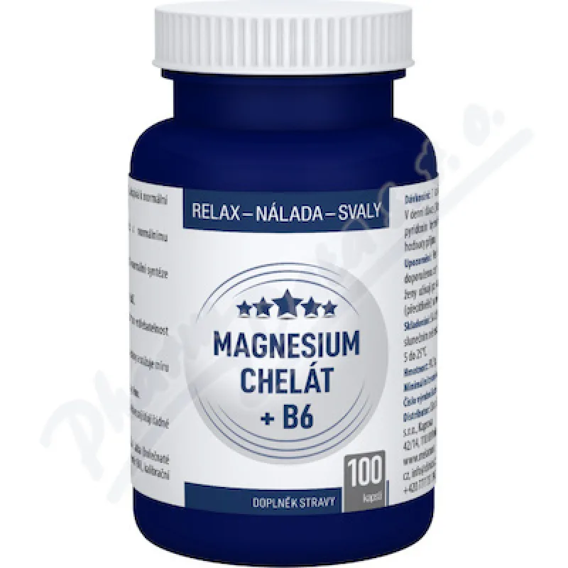 Magnesium chelát + B6 cps.100