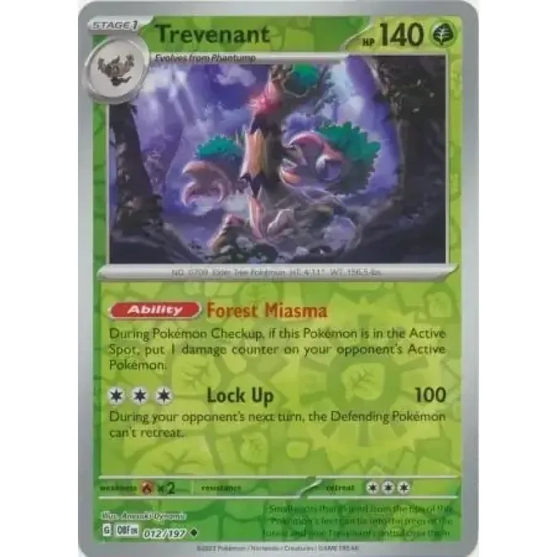 Trevenant (OBF 012) - REVERSE HOLO
