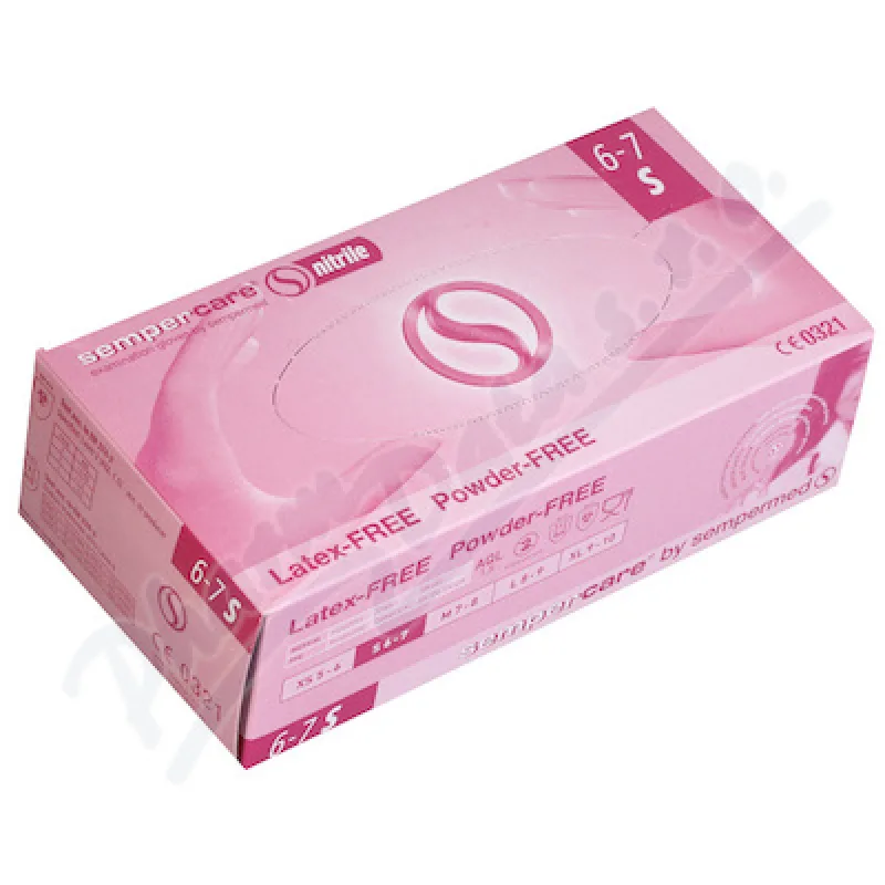 Rukavice vyš.SemperCare nitril S/100ks