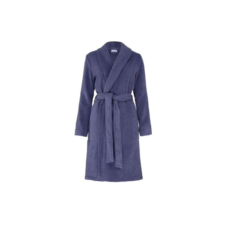 Dámský župan s šálovým límcem HOMEWEAR blueberry, vel. 36