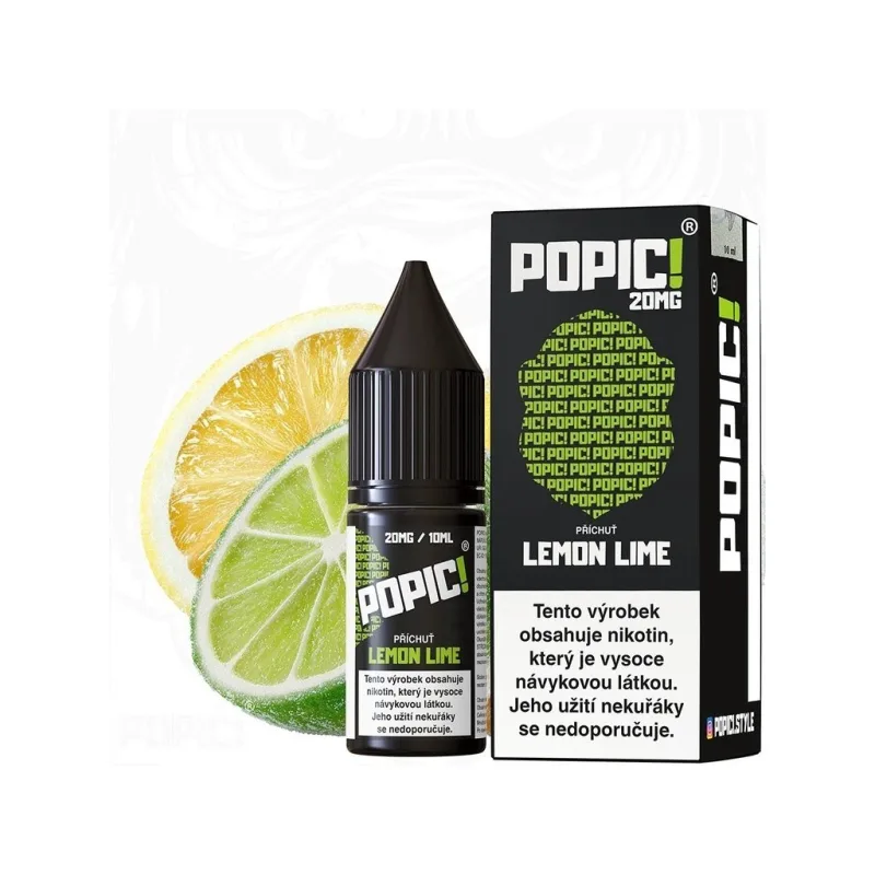 POPIC! Salt Lemon Lime 10ml 20mg  Citrón, Limetka