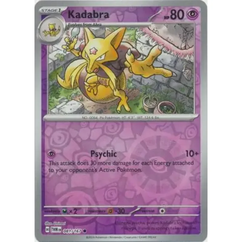 Kadabra (TWM 081) - REVERSE HOLO