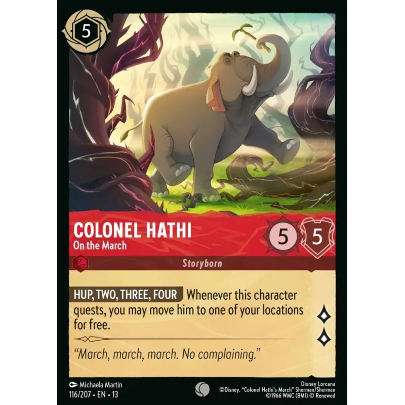 Colonel Hathi - On the March - foil