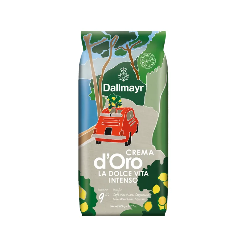 Dallmayr Crema d'Oro La Dolce Vita Intenso zrnková káva 1 kg  - originál z Německa