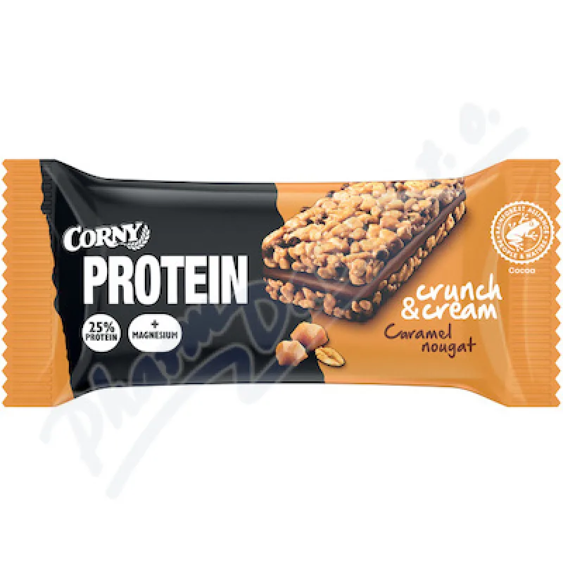 CORNY PROTEIN Crunch&amp;Cream Karamel-nugát 35g