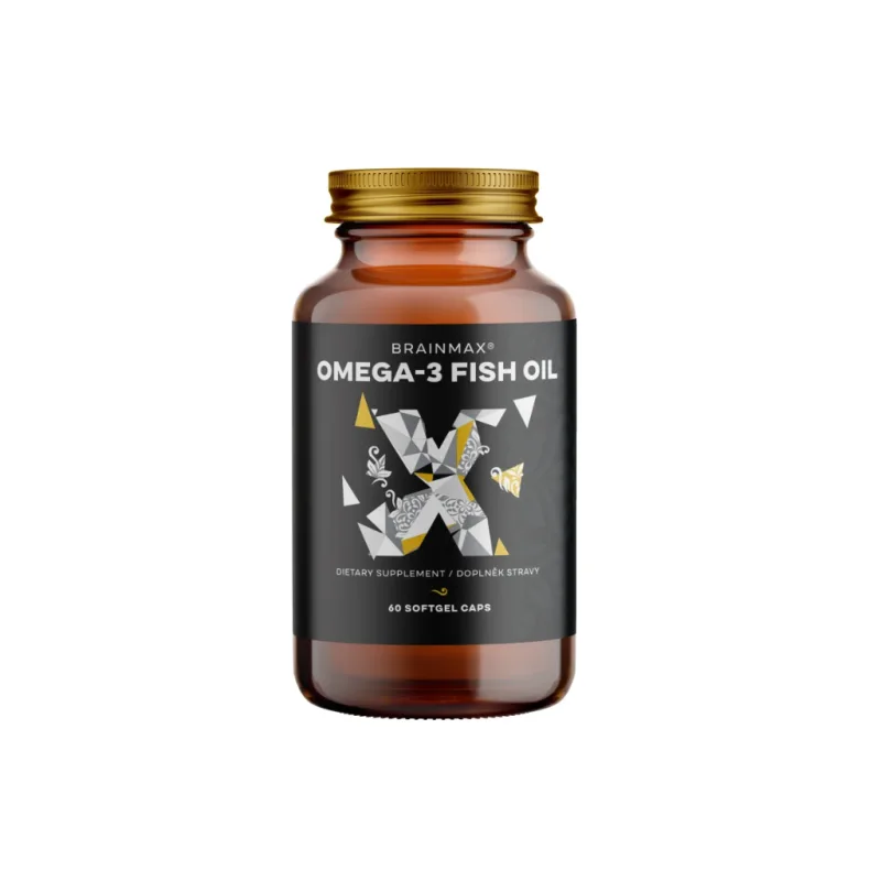 RYBÍ OLEJ - OMEGA-3 FISH OIL 60 softgel. kaps. BRAINMAX