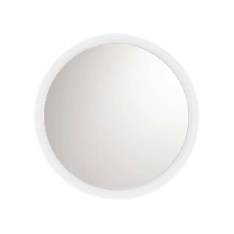 Bílé závěsné zrcadlo s LED osvětlením Onar 58 cm