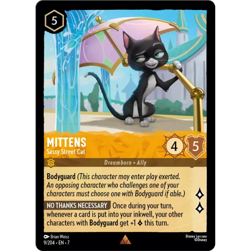 Mittens - Sassy Street Cat - foil