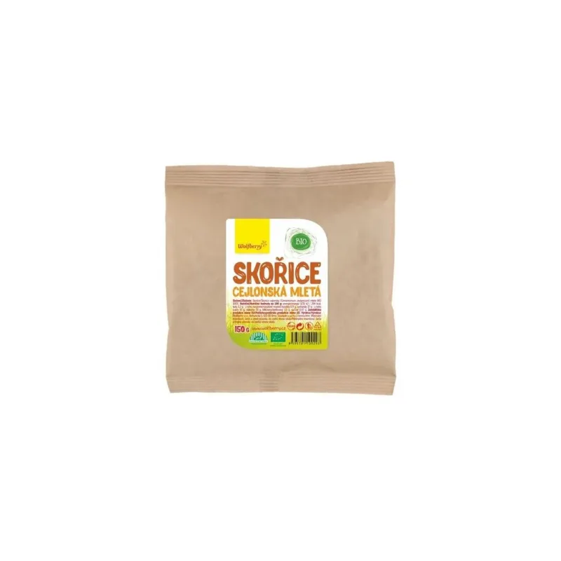 Skořice cejlonská mletá BIO 150 g Wolfberry