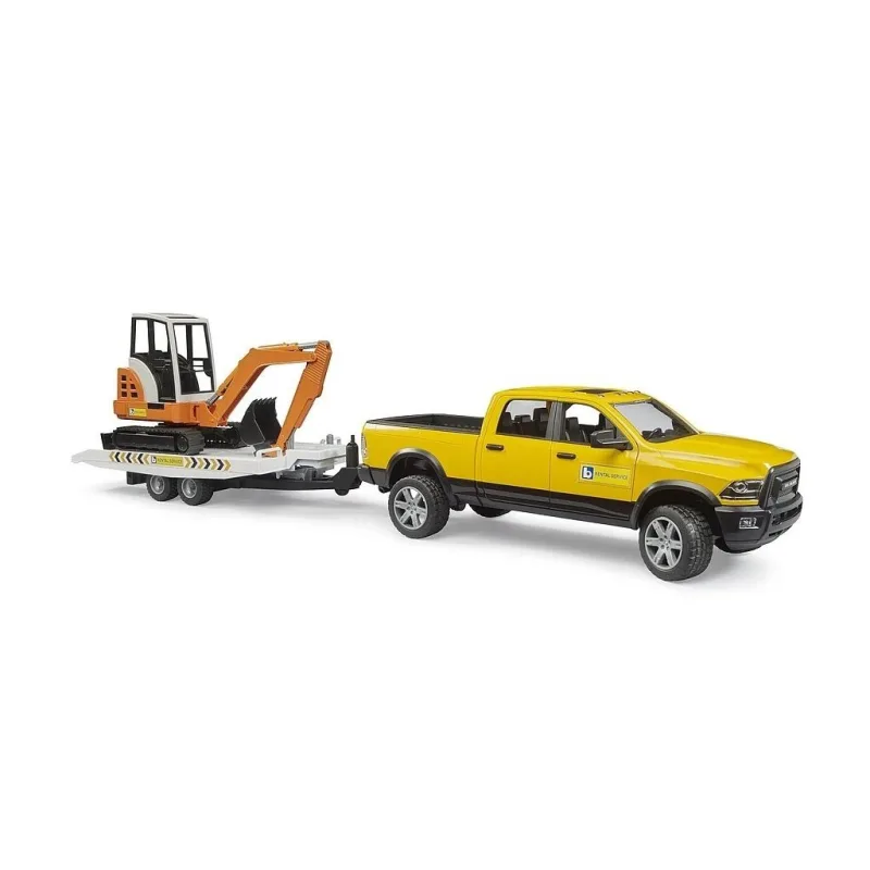 Bruder Terénne servisné auto RAM s minibagrom