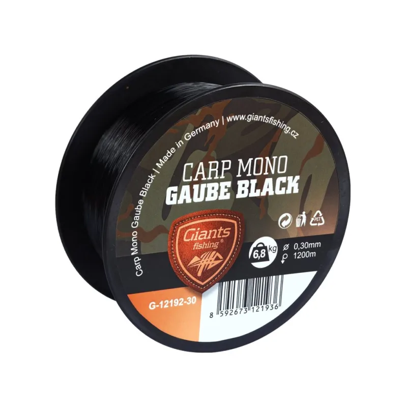 Giants fishing Vlasec Carp Mono Gaube Black
