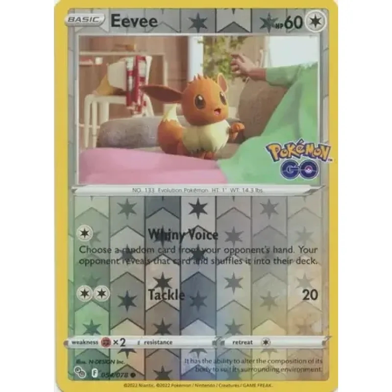 Eevee (PGO 054) - REVERSE HOLO