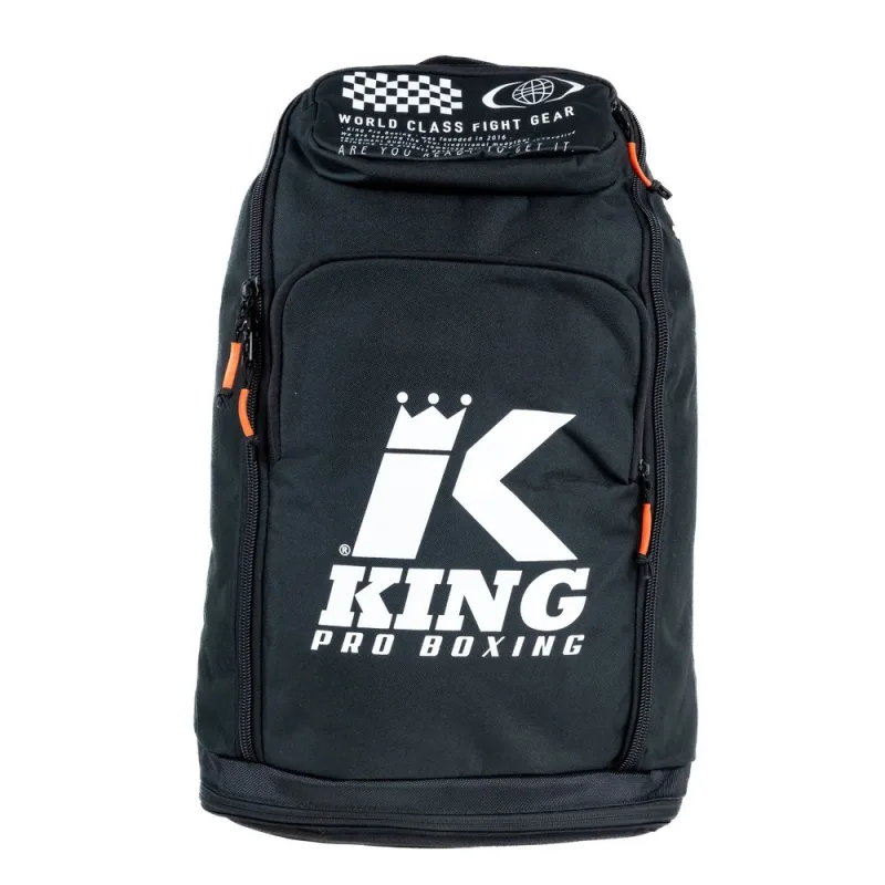 King Pro Boxing batoh Elite Lab - černá, KPB ELITE LAB BACKPACK - 55cm x 30cm x 20cm