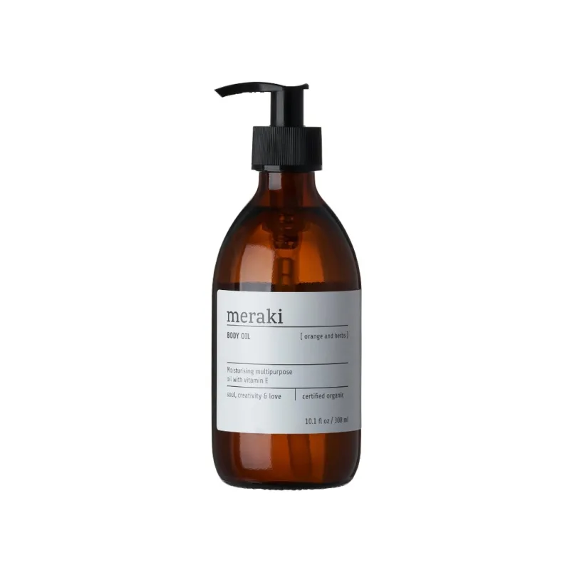 Tělový olej Meraki Orange & Herbs 300 ml