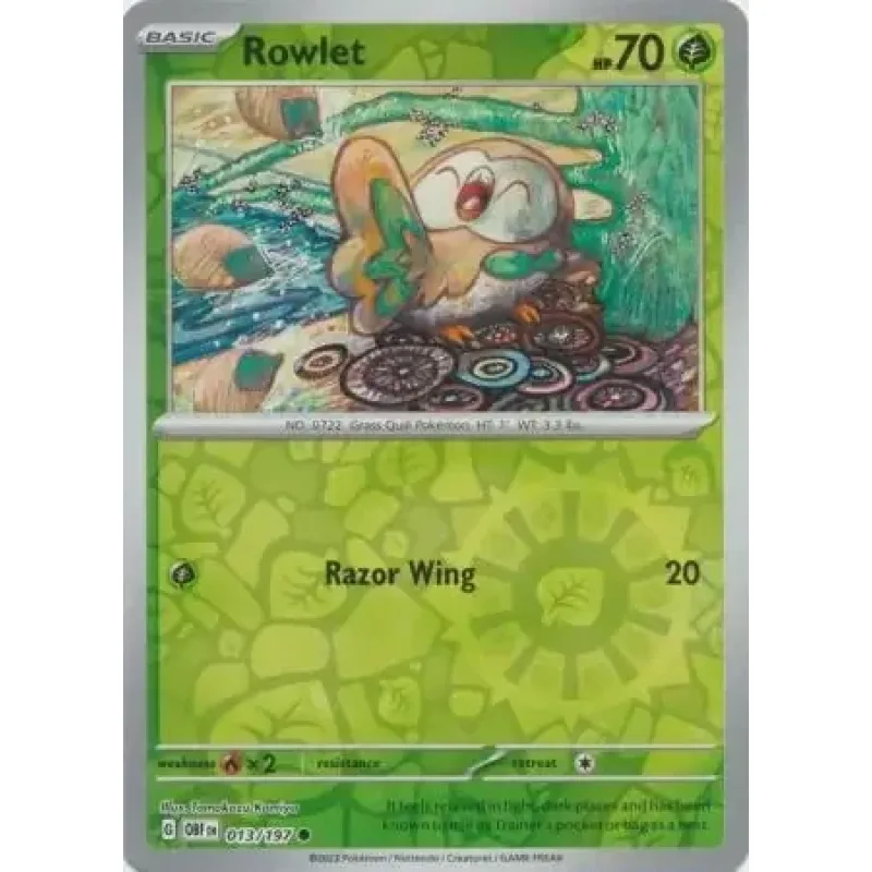 Rowlet (OBF 013) - REVERSE HOLO