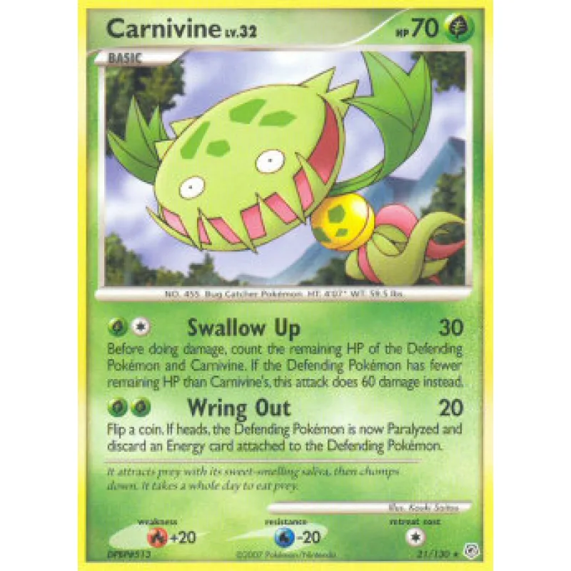 Carnivine Lv.32 (DP 21) - LIGHT PLAYED